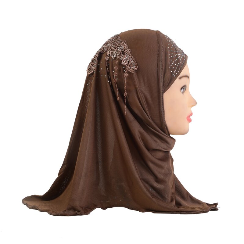 Hijab Hat Manufacturer - OEM Custom Small Girl Lace Headwrap Scarf