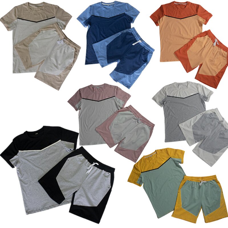 Tracksuit Factory - OEM Custom 100% Cotton Summer T Shirt Short Set