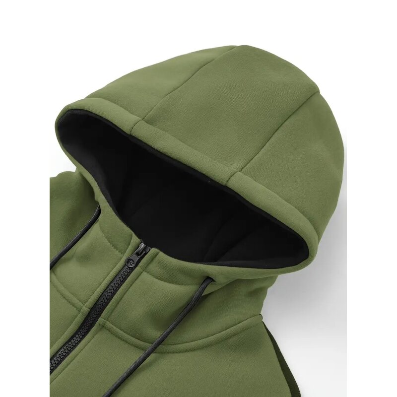 Tracksuit Sweatsuit Factory - OEM Custom Hooded Athletic Patchwork Set