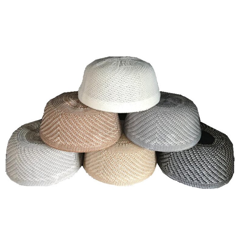 Muslim Men Cap Factory - OEM Wholesale Cotton Knitted Prayer Hat