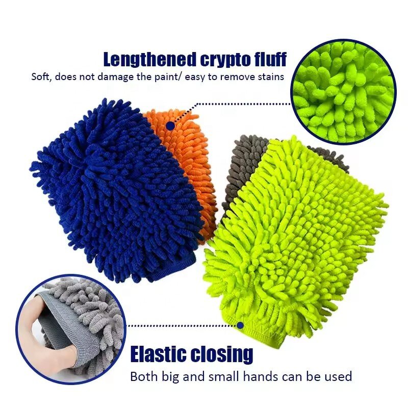 Microfiber Window Washing Mitt Manufacturer - OEM Wholesale Premium Long Pile No Lint