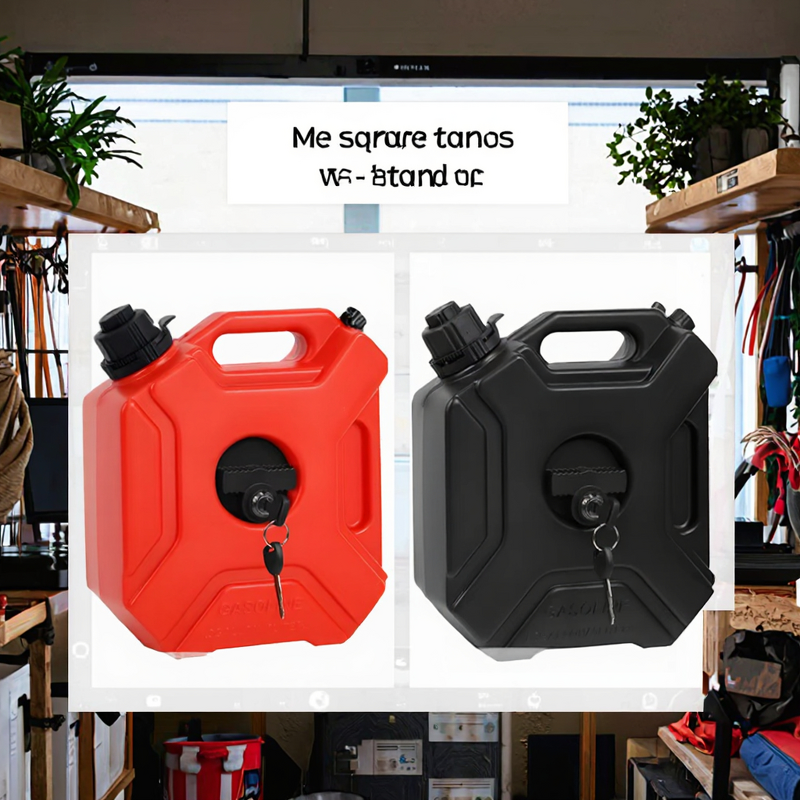 Anti-Static Explosion-Proof Gasoline Tank Manufacturer - OEM 5L Iron Portable Black Red