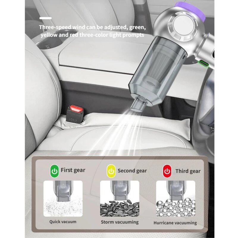 Handheld Car Vacuum Cleaner Manufacturer - OEM 16000Pa Brushless Motor Battery