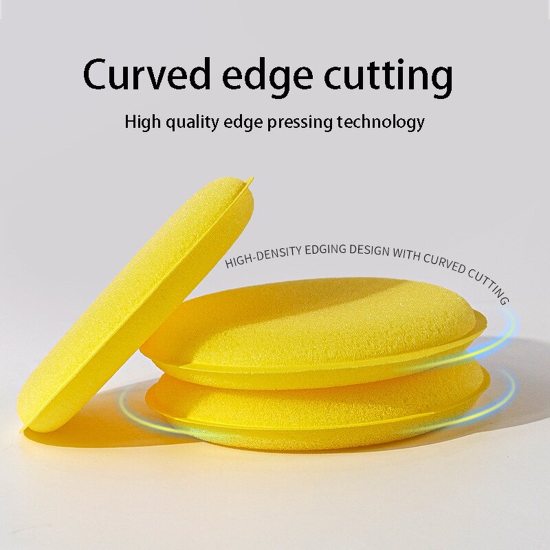 Car Detailing Sponge Pad Factory - OEM Yellow Soft Wax Polish Foam Clean Buffer