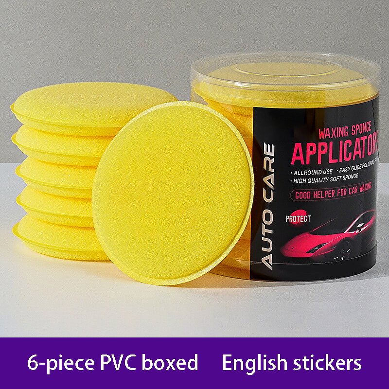 Car Detailing Sponge Pad Factory - OEM Yellow Soft Wax Polish Foam Clean Buffer