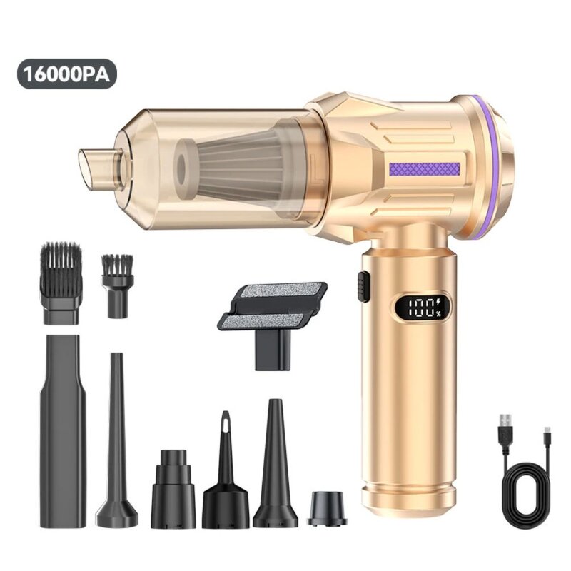 Mini Car Vacuum Cleaner Factory - OEM Rechargeable ABS Handheld 8000-12000Pa