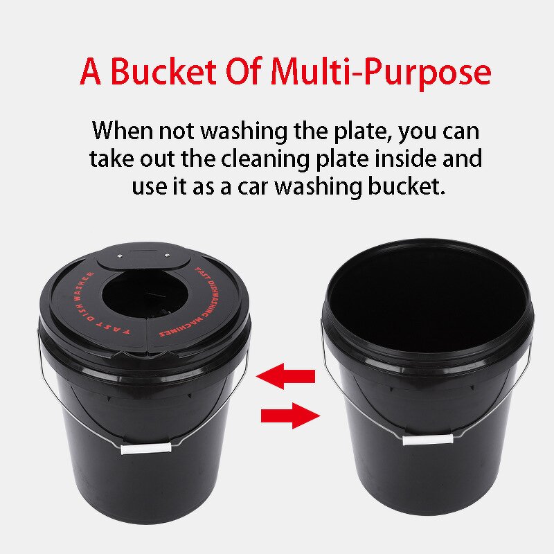 Wool Foam Car Polishing Pad Washer Factory - OEM Auto-Washing Tool Bucket for Shop