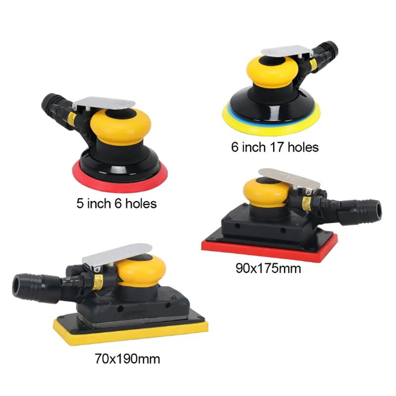 Dustless Orbital Pneumatic Sanders Factory - OEM 6-Inch 150mm Car Polishers with Air