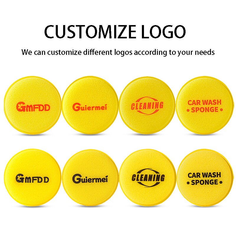 Car Detailing Sponge Pad Factory - OEM Yellow Soft Wax Polish Foam Clean Buffer