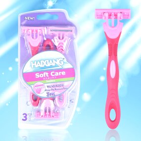3 Blade Razor Factory - OEM Factory Wholesale Sensitive Rubber Handle