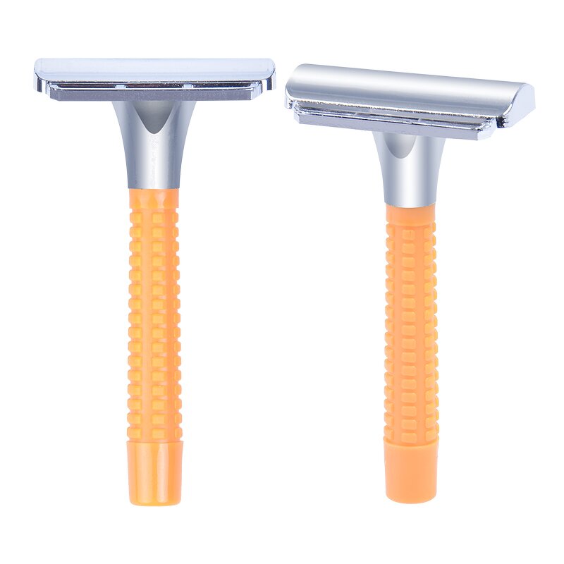 Carbon Steel Razor Manufacturer - OEM Hot Sale Double Edge Plastic Handle