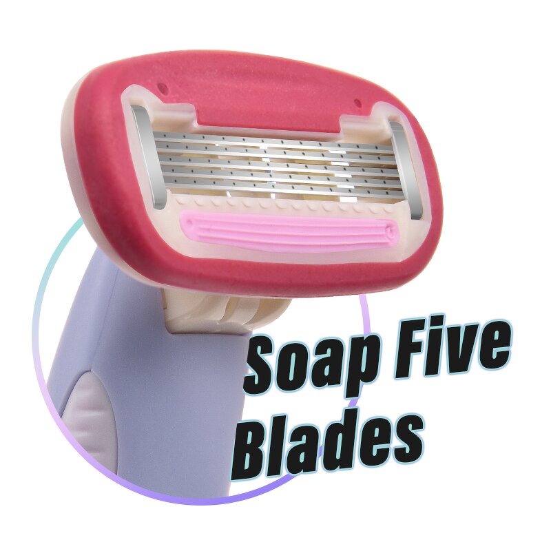 Women's Razor Set Manufacturer - OEM Custom 5 Blade Replaceable with Case