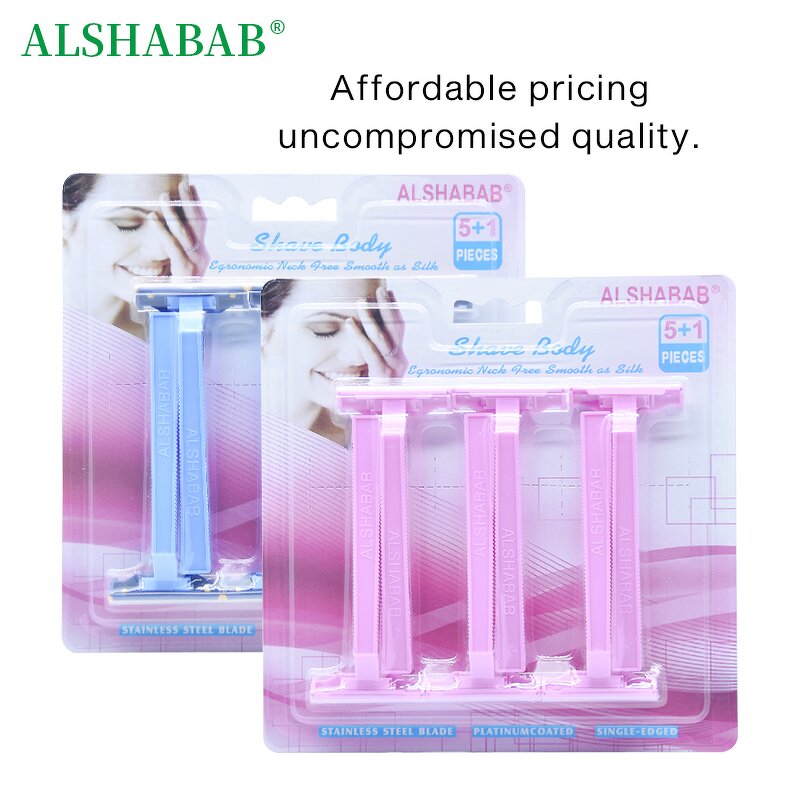 Rechargeable Razor Manufacturer - OEM Custom with Comb 6 Pcs Single Blade