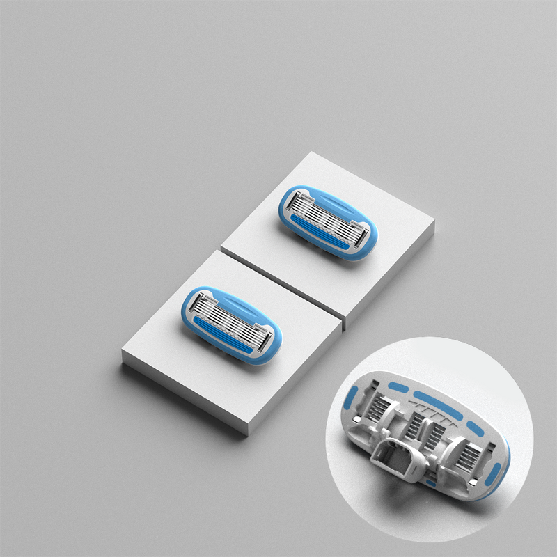 Razor Cartridges Factory - OEM Custom 2pcs Women's 5 Blades Replacement