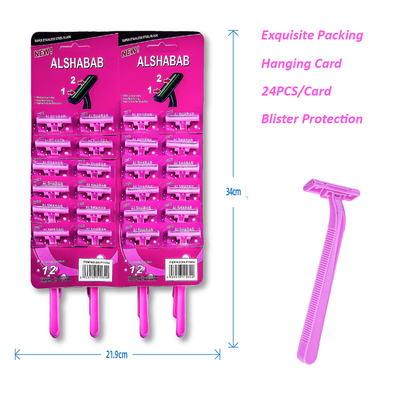 Twin Blade Razor Factory - OEM Custom Pink Lady Colorful Disposable