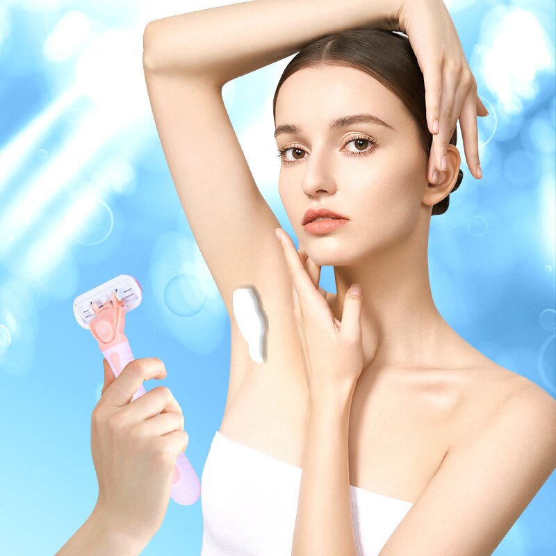Lady Shaving Razor Factory - OEM Replaceable Triple Blade Underarm