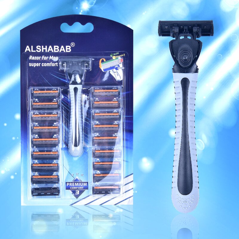 Shaving Razor Set Manufacturer - OEM Custom 3-Blade 1+10 Heads Blister