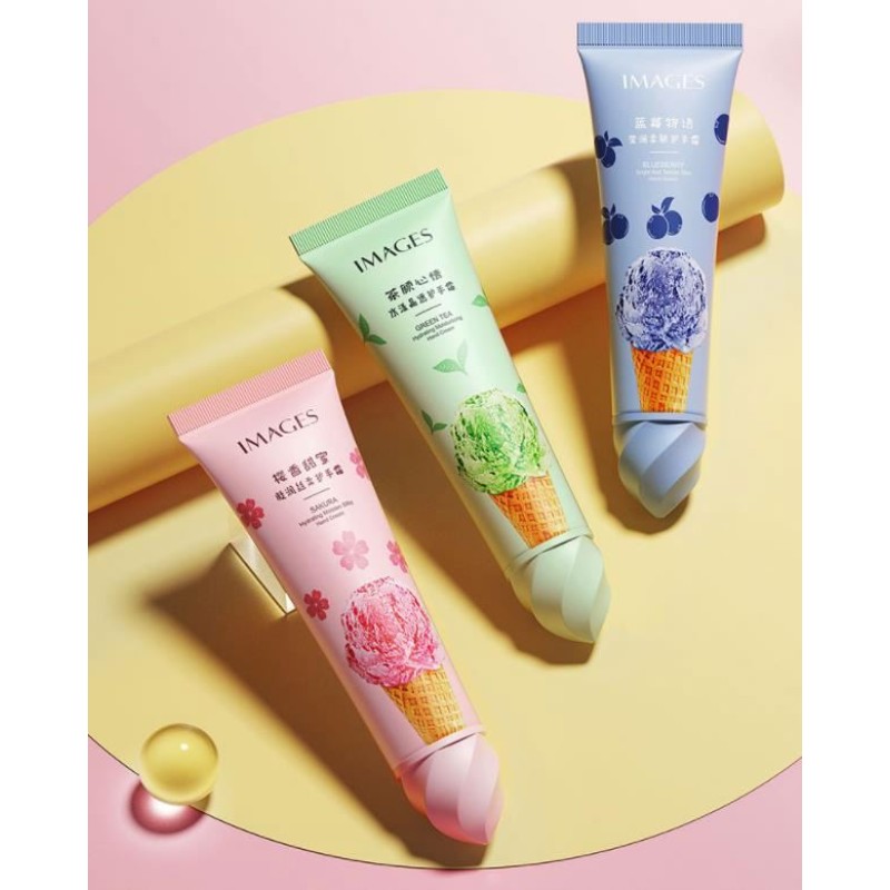 Private Label 30g IMAGES Herbal Hand Care Cream Moisturizing Plant Extract Hand Lotion