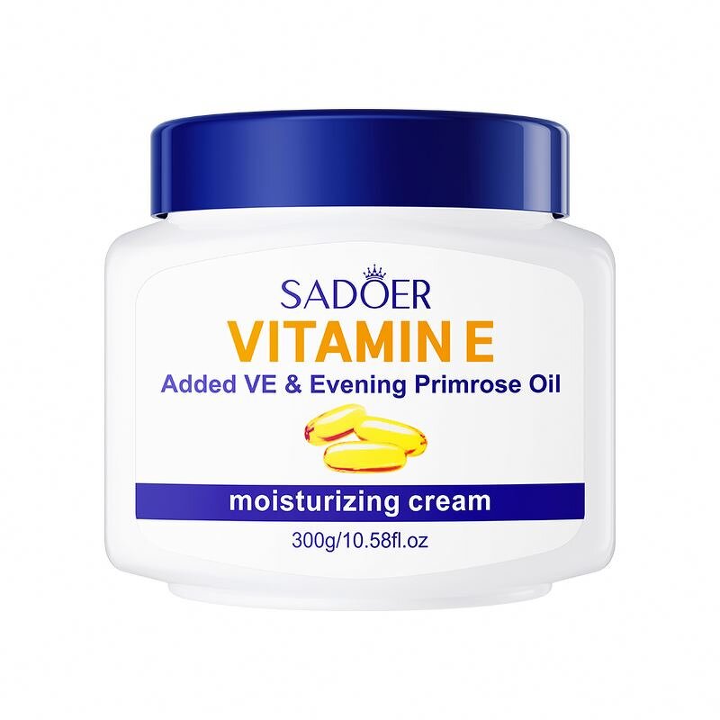 300g SADOER Day and Night Evening Primrose Oil Vitamin E Cream Nourishing Beauty Face Cream for Lady