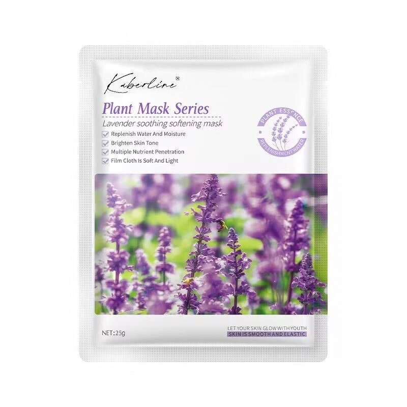 Factory Direct Korean Skin Care Soothing Softening Hydrating Lavender Face Purifying Whitening Sheet Facial Mask