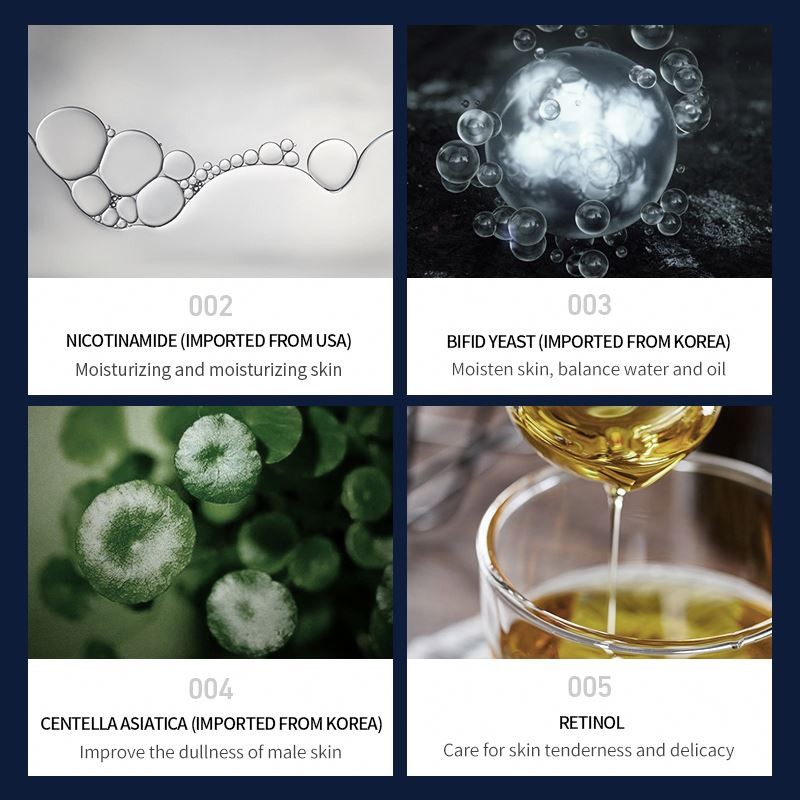 VENZEN Private Label Men Skin Care Refreshing and Oil Control Moisturizing Skin Care Set