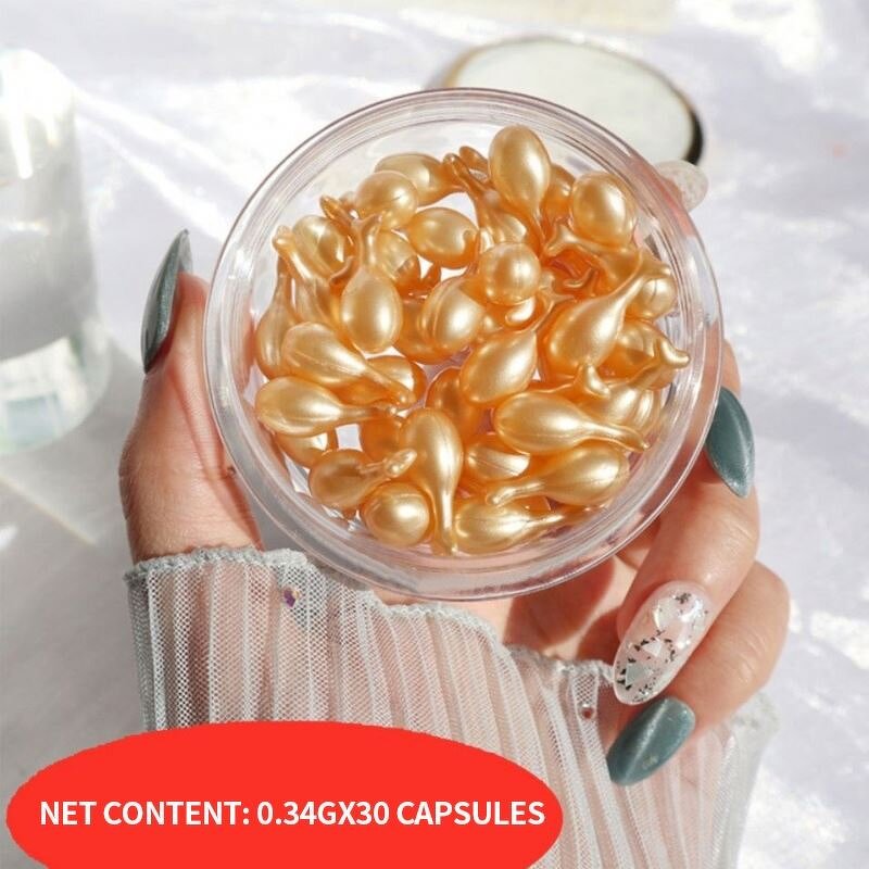 Factory Wholesale OEM Shrinking Pores Brightening Moisturizing Anti Aging Fullerene Placenta Capsules Skin Care Facial Serum