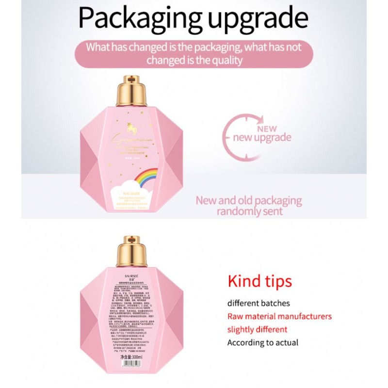 OEM ODM BAURSDE Wholesale Moisturizing Skin Care Sakura Extract Nicotinamide Body Lotion