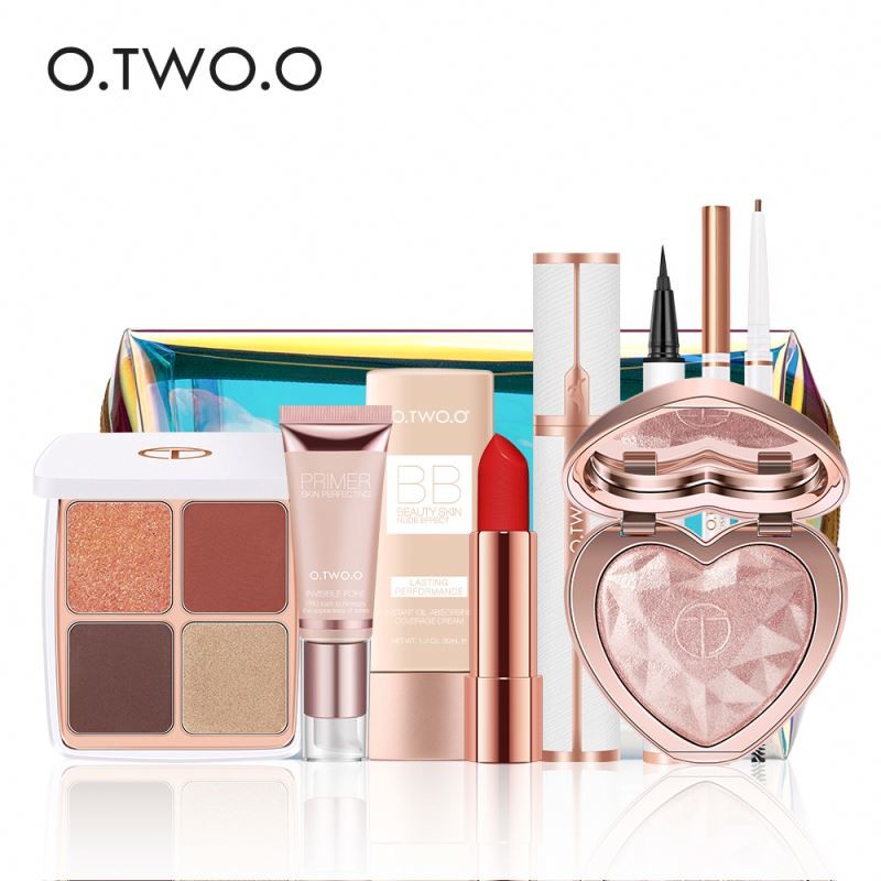 RTS O.TWO. O High Quality Waterproof Long Lasting Portable Gift Cosmetics Kit 10pcs Make up Set