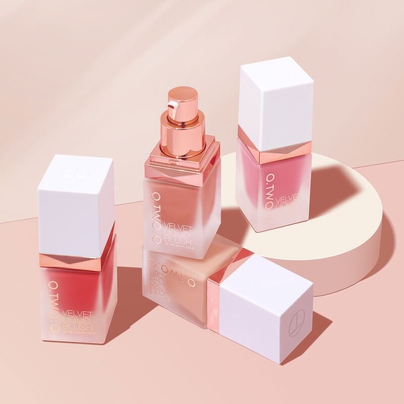 new O.TWO.O Wholesale New Arrival Liquid Waterproof Long Lasting Blusher High Pigmented Blush
