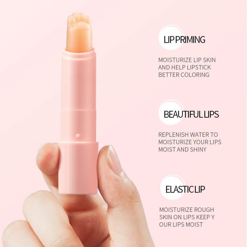 ZOZU Organic Cute Cat-Pad Improves Lip Color Without Greasy Private Label Moisturizing Exfoliation Warm Change Lip Balm