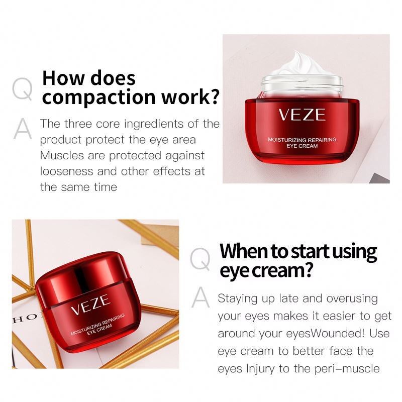 OEM Private Label VEZE Anti-Wrinkle Removal Dark Circle Light Not Oily Moisturizing Eye Cream