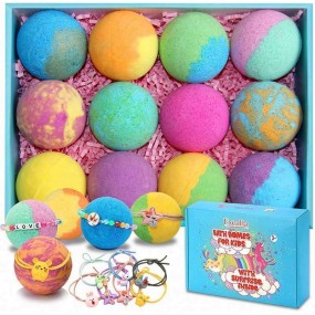 Discount Random Stock Bombs for Kids with Toys Inside Fast Food Surprises Bath Ball Chameleon Highlighter