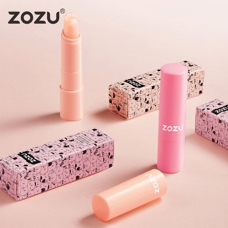 ZOZU Organic Cute Cat-Pad Improves Lip Color Without Greasy Private Label Moisturizing Exfoliation Warm Change Lip Balm