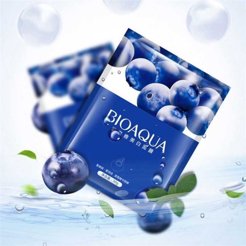 Private Label BIOAQUA Blueberry Moisturizing Shrink Pores Whitening Facial Mask