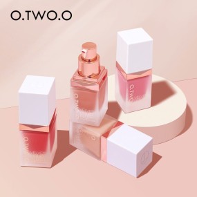 Free Sample O.TWO.O New 2021 High Pigment Liquid Blush Factory Price Blusher Long Lasting Texture Soft Liquid Blush