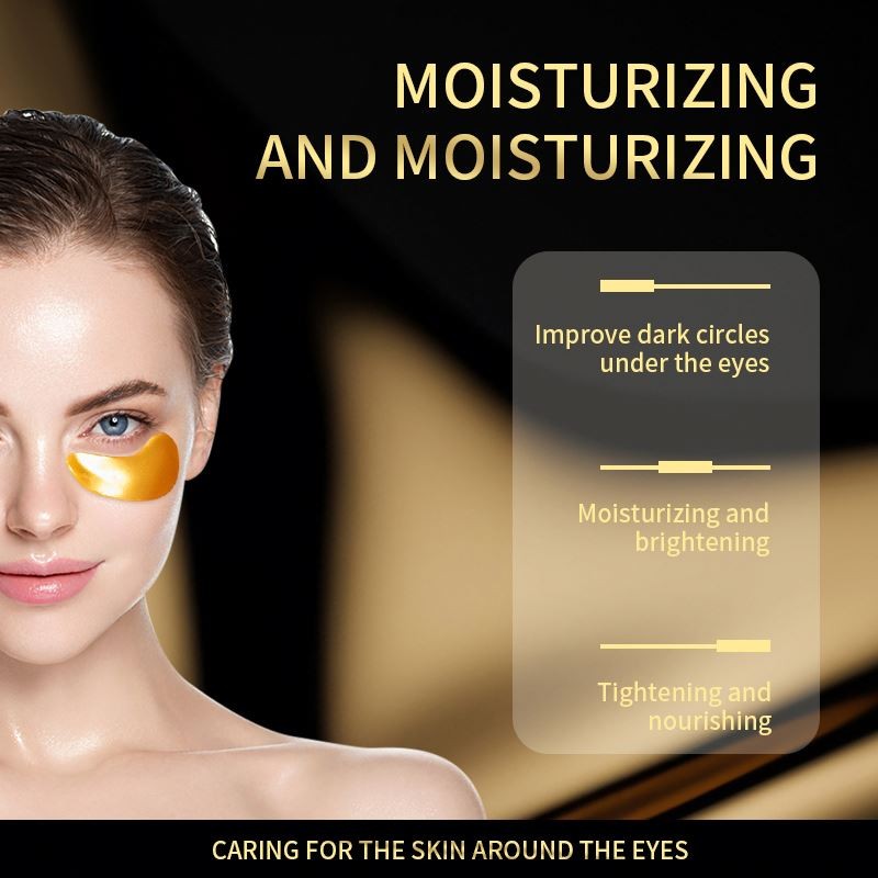 Hot Selling Customized Gold Mask Anti Wrinkles Remove Dark Circles Reduce Fine Lines Moisturize Hydrogel Under Eye Patches