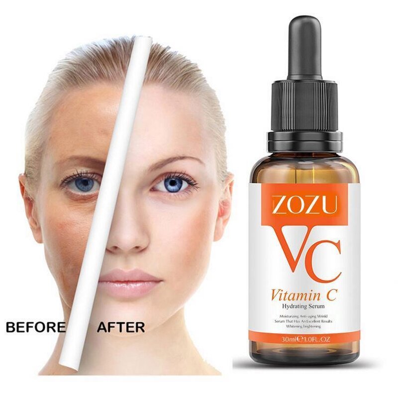 Serum Vitamin C Essence ZOZU Brand Skin Care Hyaluronic Acid Remover Freckle Spots Anti-aging Whitening