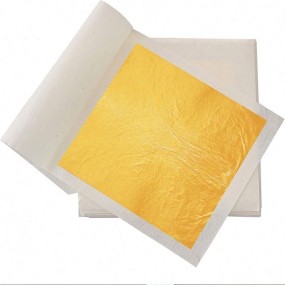 New Craft Art Decoration 24k Genuine Real Foil Sheet for Buddha Statue Gold Leaf Paper