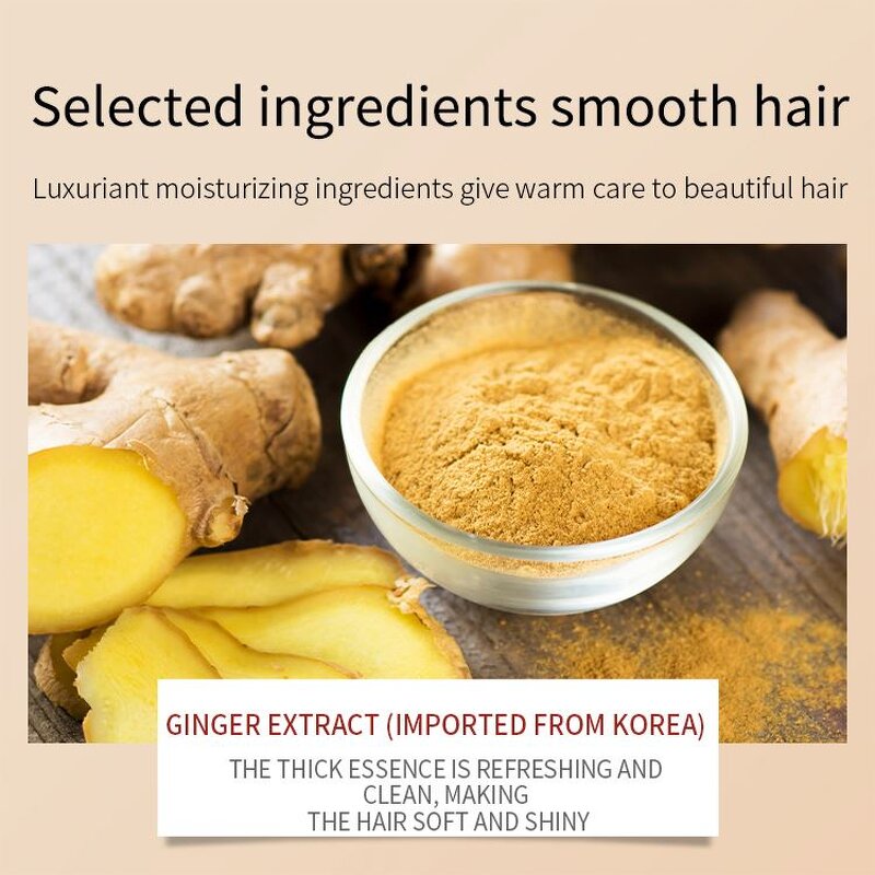 OEM IMAGES Ginger Hair Treatment Essential Oil Hair Care Nourishing Smoothing Anti Frezzi Natural Organic Growth Hair Serum