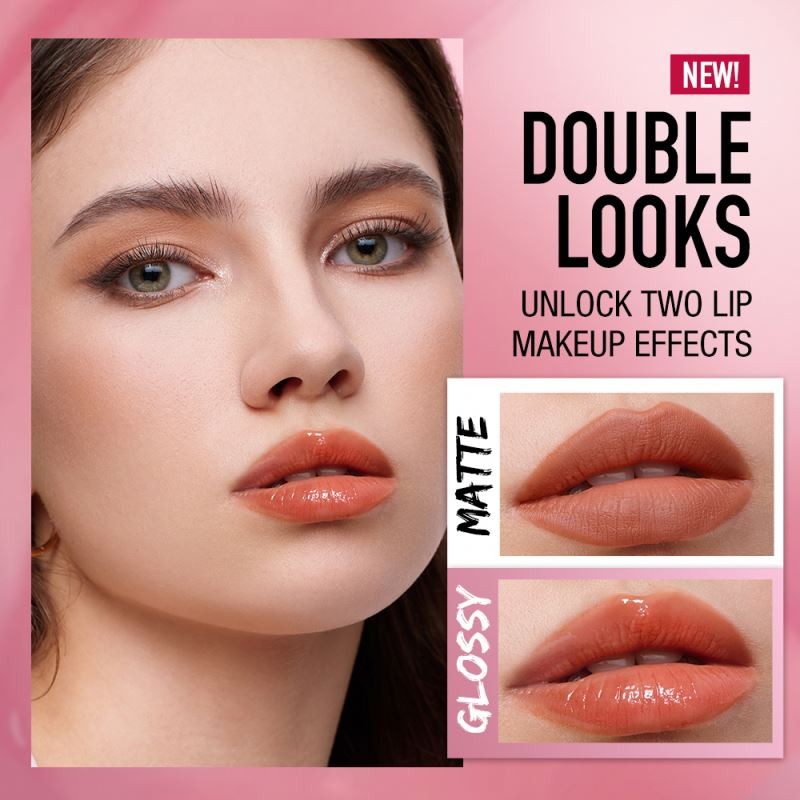 O.TWO.O Vegan Cruelty-Free Makeup Kit Waterproof Volume Mascara Long-Lasting Matte Lipstick Glossy Lip Gloss Set