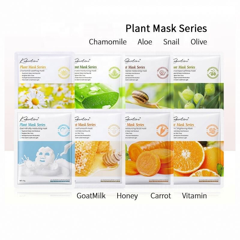 Wholesale Korean Face Mask Skin Care Coconut Milk Moisturizing Face Mask Purifying Whitening Sheet Facial Chamomile Face Mask
