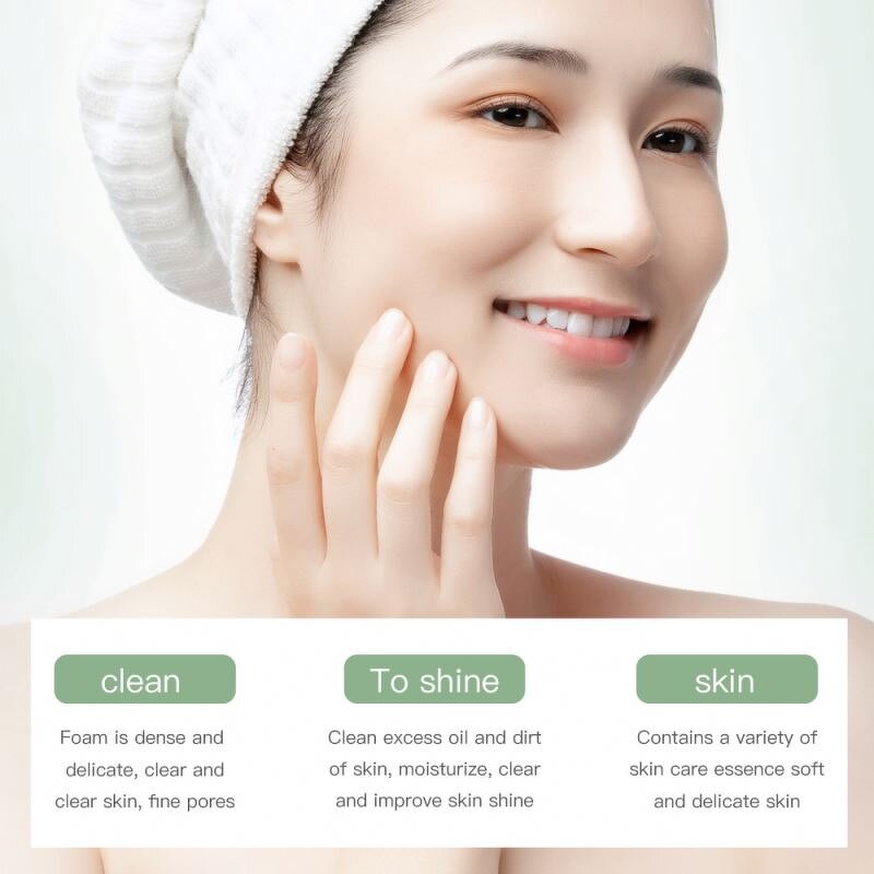 One Spring Deep Clean Moisturizing Fruit Extract Milk Bubble Beauty Facial Cleanser
