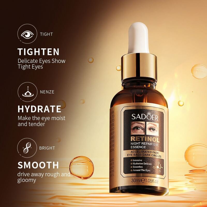 SADOER Private Label Retinol Dark Circles Anti-wrinkle Brightening Tightening Under Eye Serum