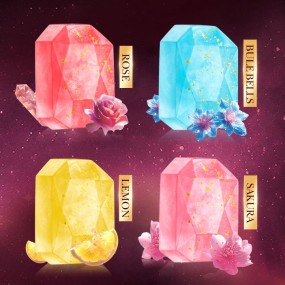 OEM SADOER Bluebell Rose Lemon Sakura Handmade Soap Wash Face and Bath Soap Moisturizing Essential Oil Soap for Clean Body