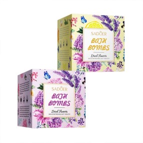 SADOER 100g Refreshing Soft Body Rich Bubbles Natural Sweet Scent Private Label Relieve Fatigue Moisturizing Bath Bomb Ball