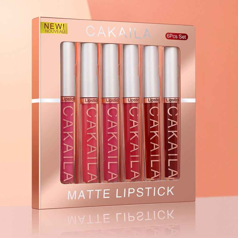CAKAILA 6 Colors Lipgloss Set Waterproof Long-lasting Matte Liquid Lipstick OEM ODM Wholesale Vendor