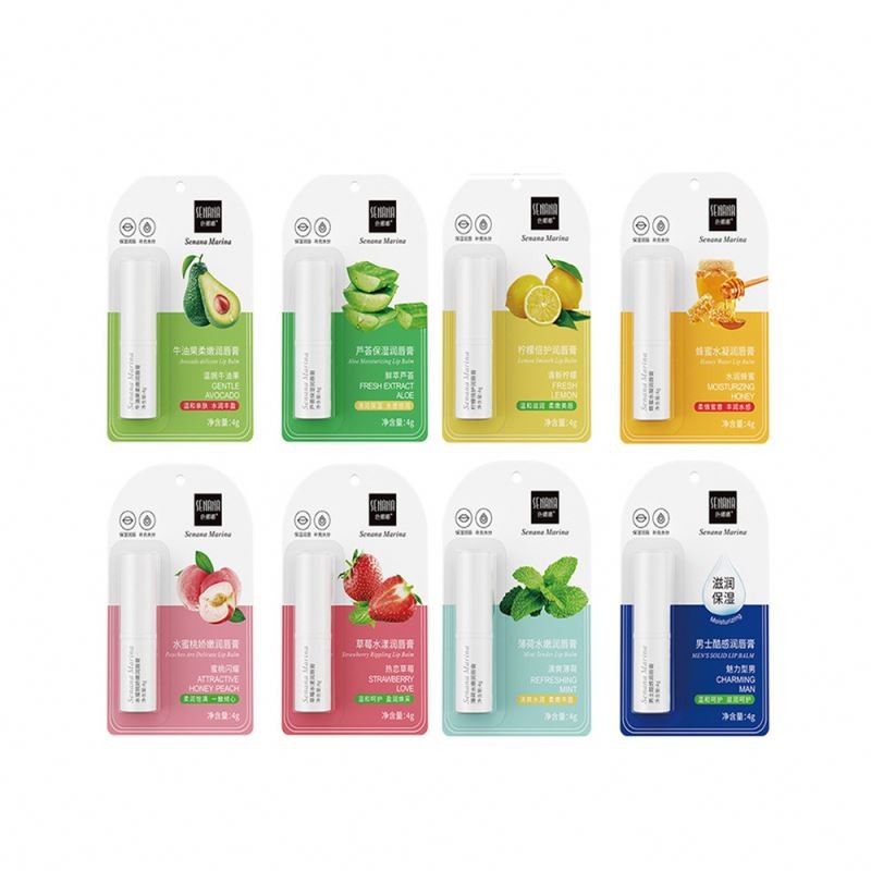 SENANA OEM ODM Private Label Moisturizing Lips Care Crystal Lip Balm