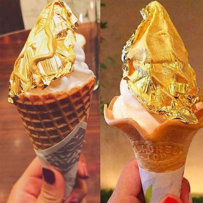 4.33 Best Quality Beauty Skin Care Lip 24K Pure Gold Leaf for Facial