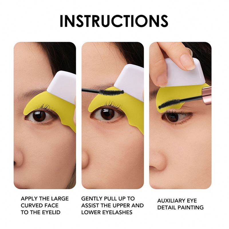 O.TWO.O Eyelash Auxiliary Thrush Tool Guard False Eyelashes Baffle Comb Cosmetic Plastic Brush Curler