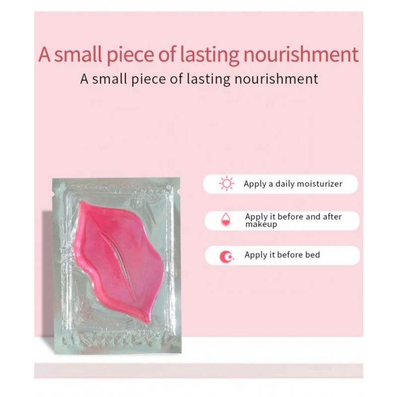 Colorful Lip Mask 6 Color Crystal Jelly Lip Pads Beauty 375 Pcs/box Repair Dry Care Lips Soften Long Nourishing 8g